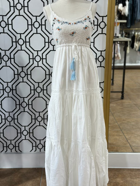 TULUM WHITE LONG DRESS